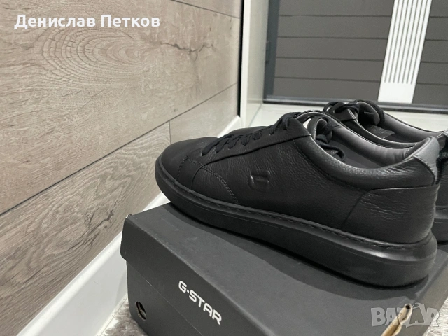 Черни мъжки кецове G-Star Raw, снимка 7 - Кецове - 53215893