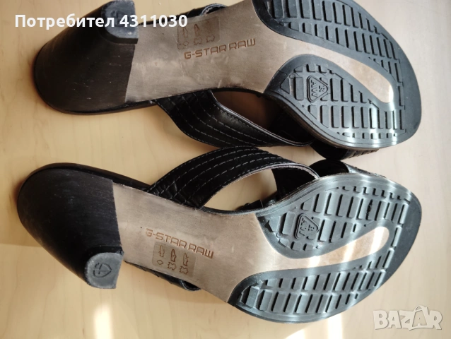 Дамски чехли естествена кожа  G-Star Raw 40 номер, снимка 9 - Чехли - 53808591