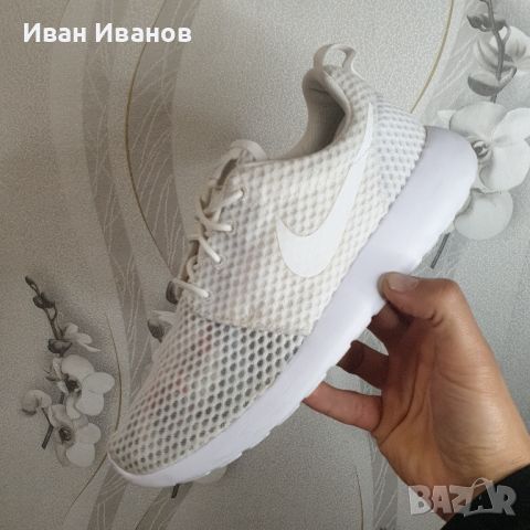 маратонки NIKE ROSHE ONE BR "TRIPLE WHITE" номер 40,5-41, снимка 9 - Маратонки - 45456850