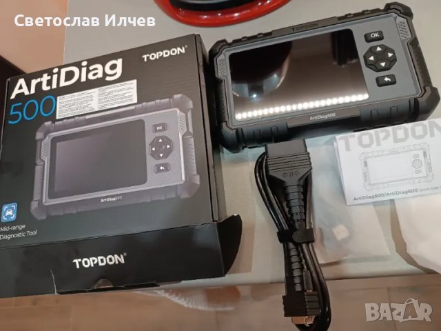 Професионална Автодиагностика TOPDON ArtiDiag500 всички OBD II Функции, снимка 9 - Друга електроника - 49459162