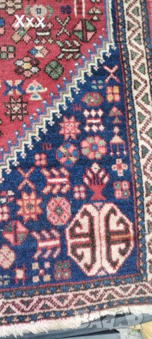 Ръчно тъкана вълнена персийска пътека.Антика за ценители., снимка 4 - Пътеки - 54099815