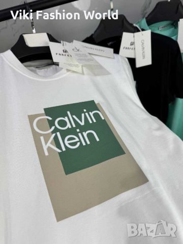 Мъжки памучни тениски Calvin Klein, снимка 3 - Тениски - 45681786