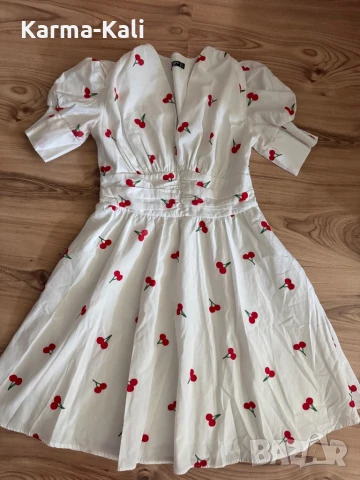 Karma кукленска рокля на черешки , снимка 4 - Рокли - 50688178
