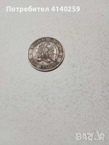 Франция монета 2 Сантима 1855 г , снимка 1