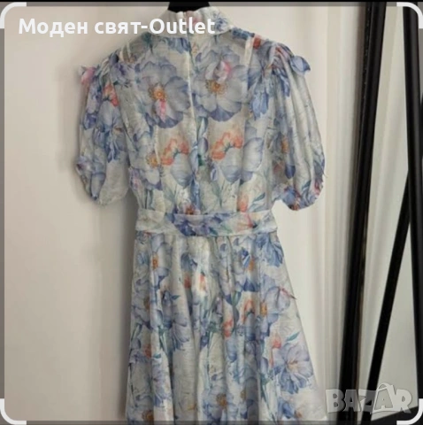 Страхотна рокля Нова с 3 Д цветя, снимка 3 - Рокли - 53373127