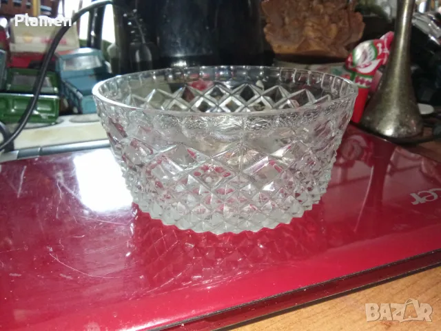 Кристална купа за ядки, снимка 1