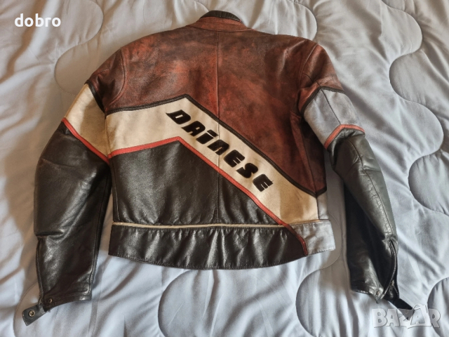 dainese кожено яке за мотор moto vintage cafe race , снимка 4 - Якета - 54077318