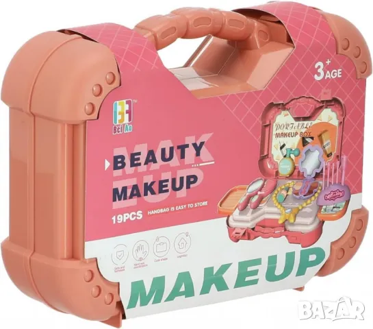 Детски комплект за грим Portable Makeup Box, снимка 3 - Играчки за стая - 48439611