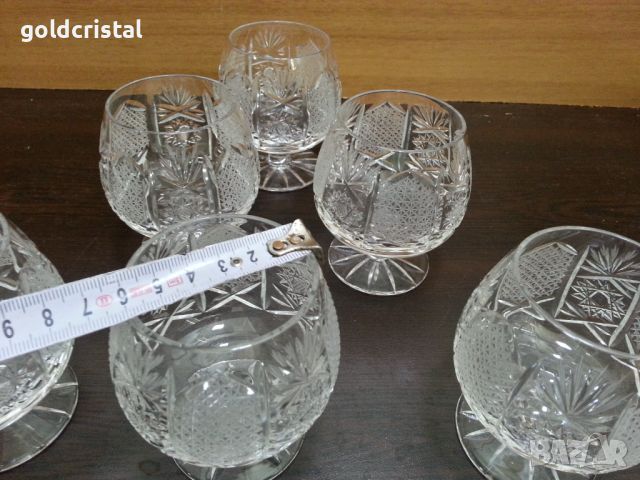 Кристални чаши , снимка 4 - Антикварни и старинни предмети - 45906435