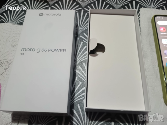 Motorola G86 Power 256GB/12+12GB чисто нов зелен, снимка 2 - Motorola - 52893402