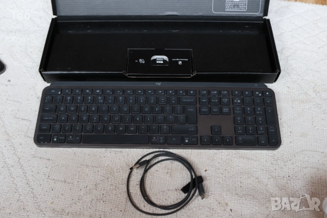 Клавиатура Logitech MX Keys S, US, Graphite 3 бр., снимка 2 - Клавиатури и мишки - 52593012