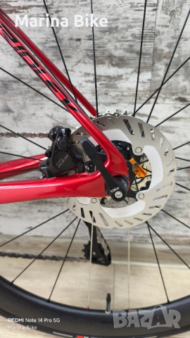 НОВ карбонов шосеен велосипед Ridley Fenix SLiC Disc Shimano 105 Di2 Novatec Tubeless | M, снимка 15 - Велосипеди - 53945400
