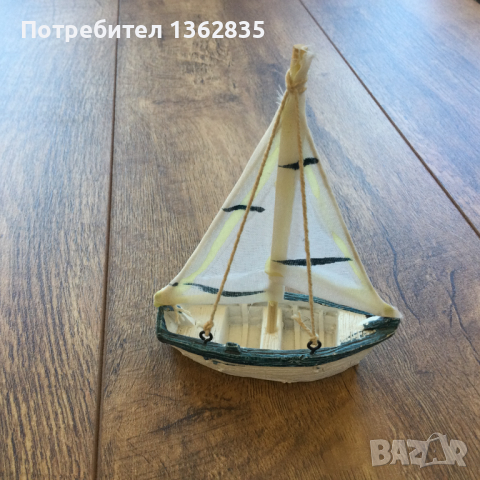 НОВА колекционерска фигурка / фигура  макет на рибарска лодка от резин, снимка 7 - Колекции - 45005094