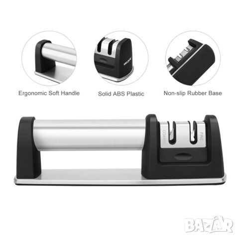 W E L Q U I C 2 Stage Kitchen Knife Sharpener Диамантено точило за ножове, снимка 2 - Аксесоари за кухня - 46673001