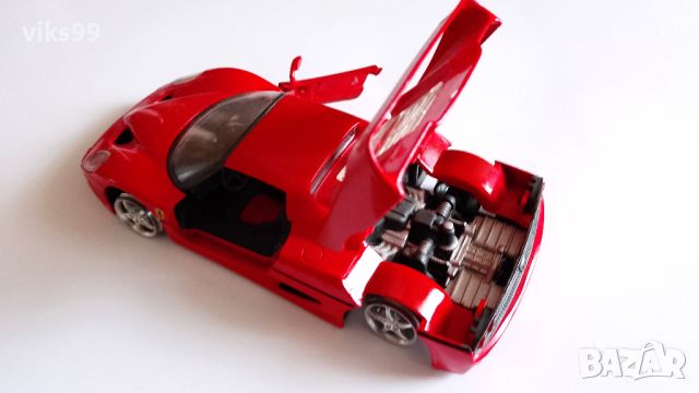 Метална количка Ferrari F50 Maisto - 1:24, снимка 3 - Колекции - 45778564