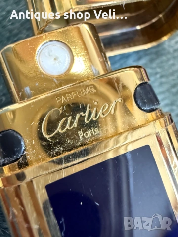 Позлатено шишенце за парфюм Cartier №8015 , снимка 7 - Антикварни и старинни предмети - 53947925