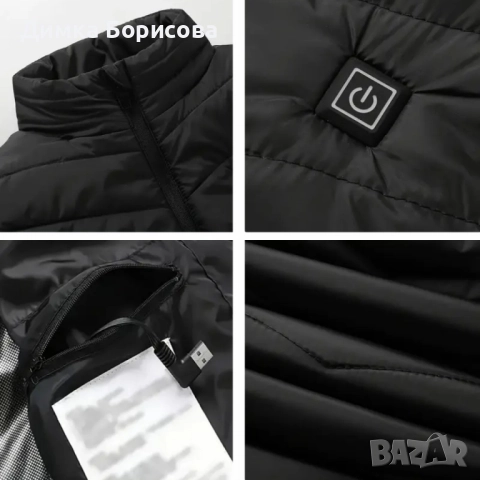 Електрически отопляем елек за зимния период с USB захранване - Unisex, снимка 1