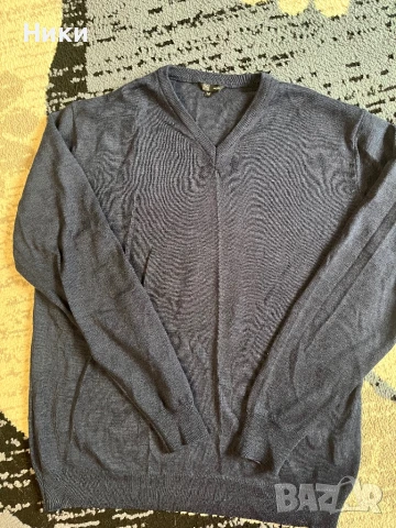 Мъжки пуловер тъмно сив, снимка 3 - Пуловери - 50514055