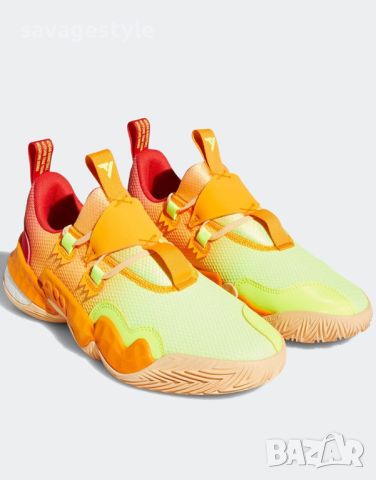 Мъжки маратонки ADIDAS Trae Young 1 Shoes Orange/Yellow, снимка 5 - Маратонки - 45760469