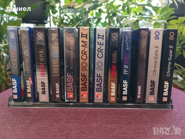 Нови запечатани аудио касети като всичките са на марката BASF - TYPE II - хромна лента, снимка 1 - Аудио касети - 45605698