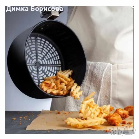 ФРИТЮРНИК С ГОРЕЩ ВЪЗДУХ /Air Fryer, снимка 4 - Фритюрници - 48082358