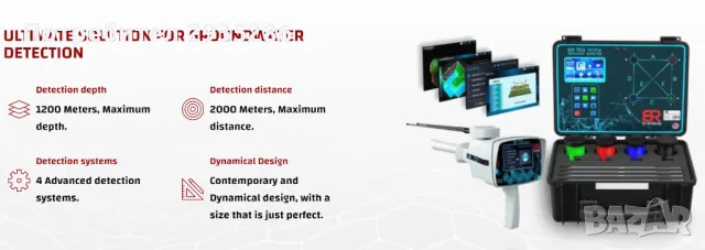  Геофизичен уред за търсене на подземна вода BR950 Professional , снимка 1 - Друга електроника - 48163998