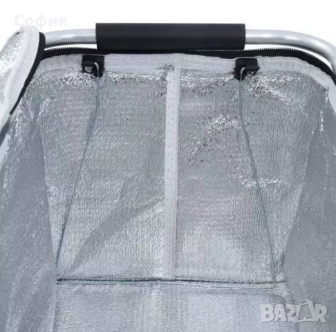 Сгъваема хладилна чанта ,кошница за плаж и къмпинг с дръжки, снимка 2 - Хладилни чанти - 46456667