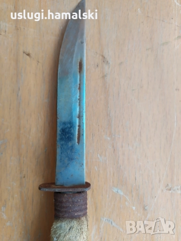 Стар ловен нож, снимка 3 - Антикварни и старинни предмети - 52062673