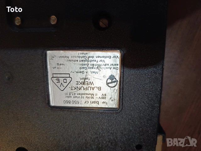 Радио касетофон Blaupunkt bari cr, снимка 8 - Радиокасетофони, транзистори - 53557437