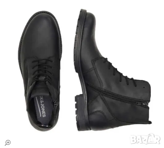 Ботуши Jack&Jones Jfworca Leather  номер 41  кожени боти , снимка 3 - Мъжки боти - 47766191