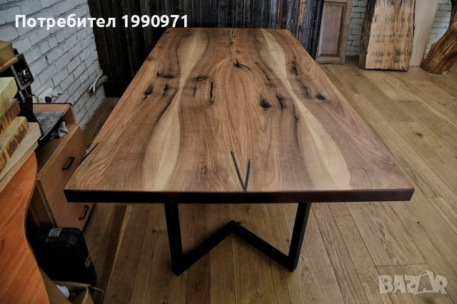 Маса от масив дъб, орех, бряст, круша, елша по модел и размери на клиента, снимка 6 - Маси - 52471579