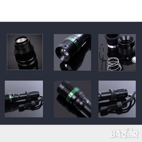 Професионален фенер с въртене и увеличение осветяване с тактова светкавица FL1, снимка 7 - Други - 52041996