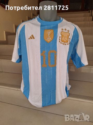 Тениска Меси Аржентина 2024, снимка 2 - Футбол - 46386538