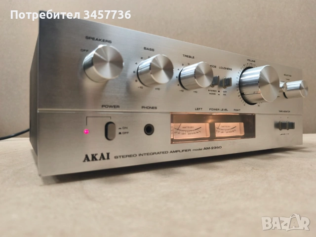 Винтидж Японски Стерео Усилвател Akai AM-2350