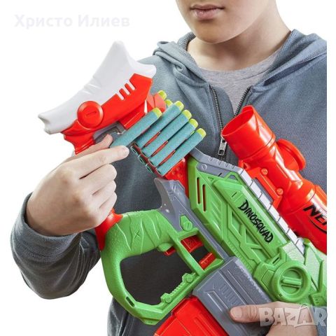 NERF DINOSQUAD Моторизиран бластер REX-RAMPAGE с 20 стрели, снимка 3 - Други - 45319729