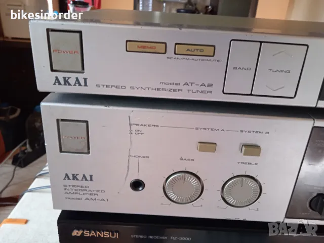 AKAI AM-A1 + AT-A2 усилвател и тунер комплект, снимка 3 - Ресийвъри, усилватели, смесителни пултове - 47360010