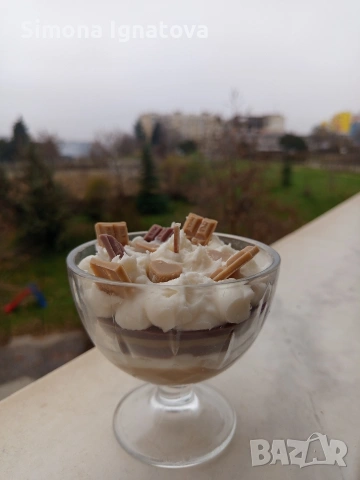 Ръчно направена натурална соева свещ