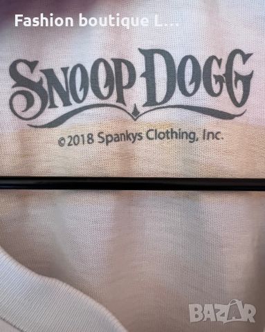 Snoop Dog Бял потник 100% памук с щампа 🤍, снимка 5 - Потници - 46054297