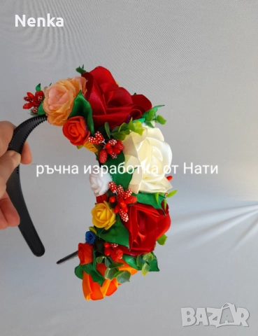 Диадеми и китки за калпак , снимка 8 - Аксесоари за коса - 52070227