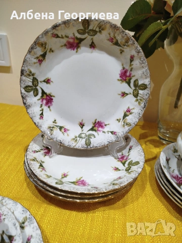 Порцеланов сервиз за кафе 🍵🌹🍵🌹„CHODZIEZ “POLAND, снимка 5 - Сервизи - 53425116