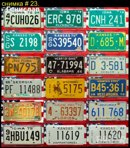  	Американски Автомобилни Регистрационни Номера Табели #4 USA , снимка 6 - Колекции - 53511898