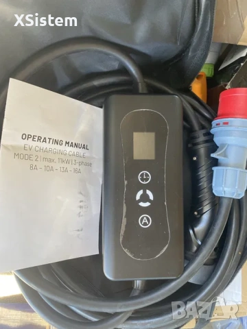 Преносимо бързо зарядно устройство за електрически коли, Typ 2, 11kW, 16A 3P трифазни CEE За TESLA B