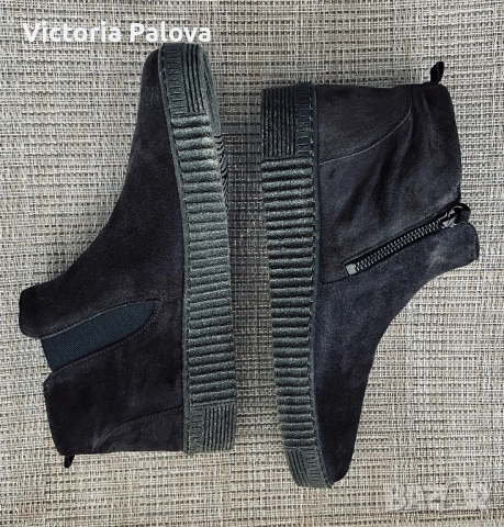 Оригинални велурени CHELSEA боти, GABOR LOURDES, снимка 8 - Дамски боти - 52878852