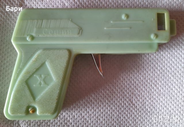 Рядка стара пластмасова играчка пистолет-ХЕМУС, снимка 2 - Колекции - 45381085