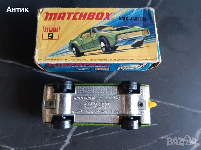 Стара Метална Количка MatchBox Amx Javelin 1972 год., снимка 10 - Колекции - 49275133