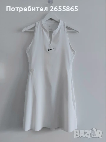 Рокля NIKE в бяло, снимка 5 - Рокли - 50542422