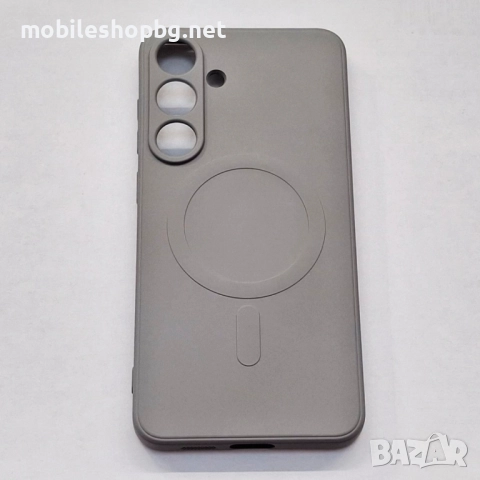 Samsung Galaxy S25 Plus кейс сив силиконов подплатен MagSafe 