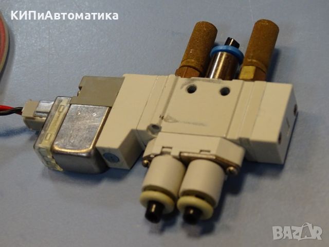 пневматичен разпределител SMC SY3120-5LOU-C4-Q solenoid valve 24VDC, снимка 7 - Резервни части за машини - 46584875