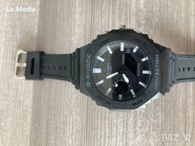 Часовник Casio G-Shock черен с бели стрелки реплика, снимка 3 - Мъжки - 45996616