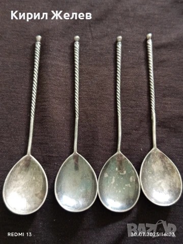 ПОСРЕБРЕНИ РУСКИ ЛЪЖИЧКИ за ЧАЙ СТАРИ РЕДКИ за КОЛЕКЦИЯ 30318